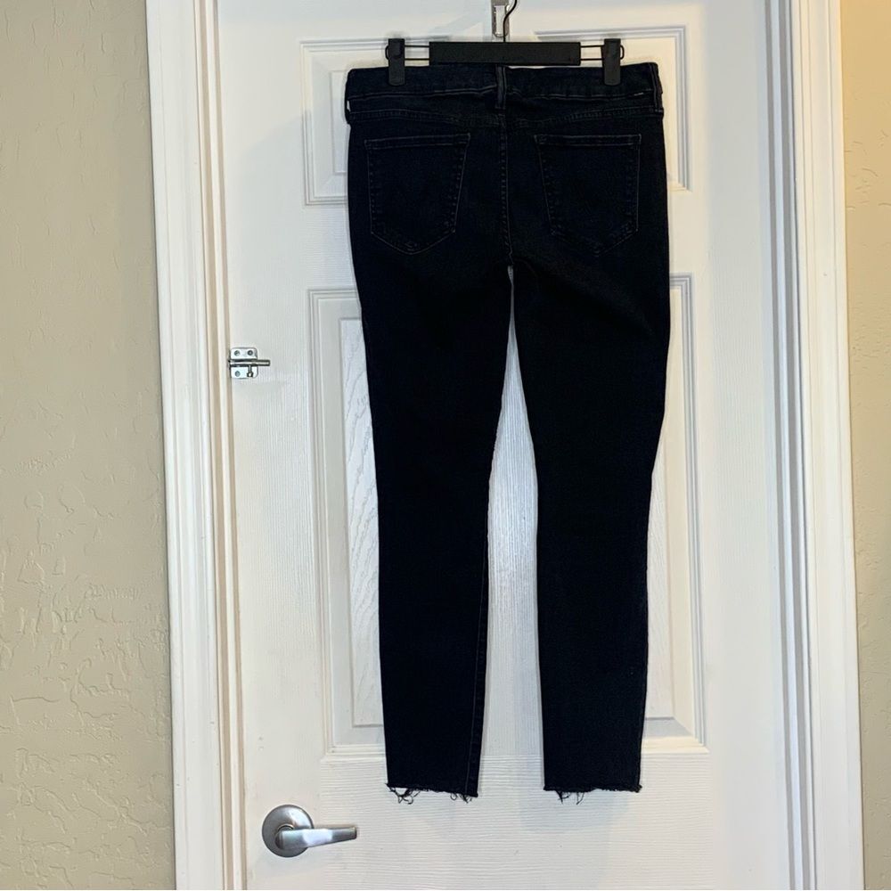 MOTHER The Looker Ankle Fray in BlackBird Size 28 - Picture 4 of 16